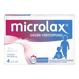 Kısa tüp boyunlu Microlax rektal solüsyon lavmanları, 4 parça