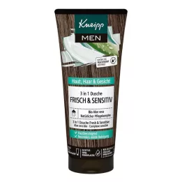 KNEIPP MEN 3ü 1 arada taze duş & hassas, 200 ml