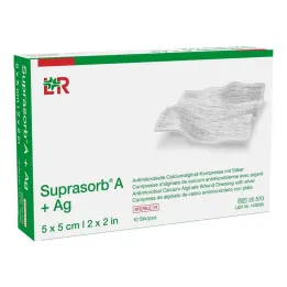 Suprasorb A + Ag Antimik.Cal.Aljinat kompresi 5x5 cm, 10 adet