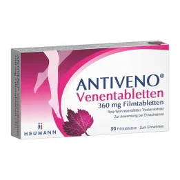 ANTIVENO Venöz tabletler 360 mg film kaplı tabletler, 30 adet