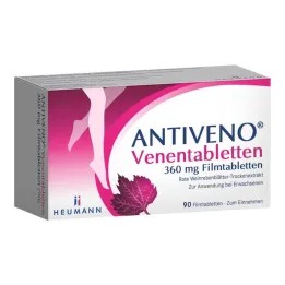 ANTIVENO Venöz tabletler 360 mg film kaplı tabletler, 90 adet