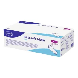 Peha-Soft nitril mavi muayene eldiveni steril olmayan pf L, 150 adet