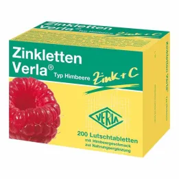 Zinkletten Verla ahududu pastilleri, 200 adet