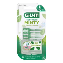 GUM SOFT-PICKS MINTY büyük, 40 parça