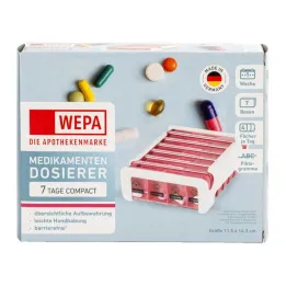 Wepa 7 günlük kompakt haftalık dergi beyaz / pembe, 1 adet