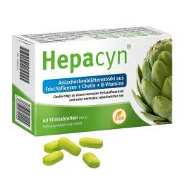 Hepacyn enginar kolin film kaplı tabletler, 60 adet