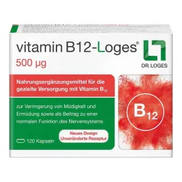 B12 Vitamini-Loges 500 µg kapsül, 120 adet