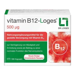 B12 Vitamini-Loges 500 µg kapsül, 180 adet