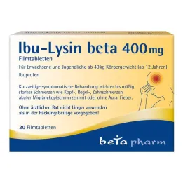 İbu-Lysine beta 400 mg film kaplı tablet, 20 adet