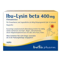 İbu-Lysine beta 400 mg film kaplı tablet, 50 adet