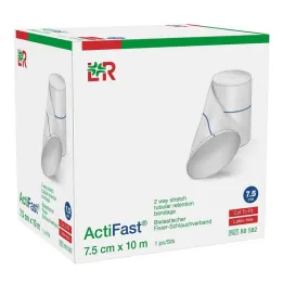 Actifast borulu sabitleme bandajı 7,5 cmx10 m mavi, 1 adet