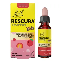 Bach çiçekleri orijinal Rescura Kids çilek alkolsüz damla, 10 ml