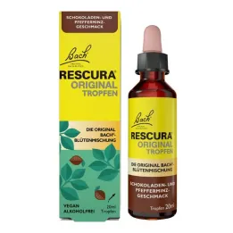Bach çiçekleri orijinal Rescura damlaları alkolsüz çikolatalı nane, 20 ml