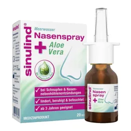 Sinulind deniz suyu burun spreyi + aloe vera, 20 ml
