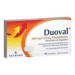 Duoval 500 mg / 150 mg film kaplı tablet, 10 adet