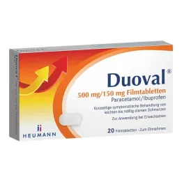 Duoval 500 mg / 150 mg film kaplı tablet, 20 adet
