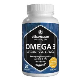 Omega-3 vegan yosun yağı yüksek doz kapsülleri, 30 adet