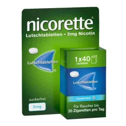 Nicorette taze nane 2 mg preslenmiş pastiller, 40 adet
