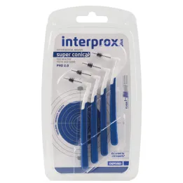 Interprox plus süper konik mavi diş arası fırçası, 4 parça