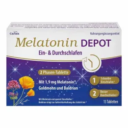 Melatonin Depot &amp; uyku hapları, 15 adet