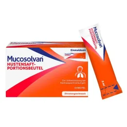 Mucosolvan öksürük şurubu porsiyon poşetleri, 15x5 ml