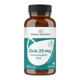Çinko 25 mg Bağışıklık Sistemi Artı yüksek doz + vegan kapsüller, 120 adet