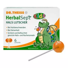 DR.THEISS HerbalSept Neck Lollipops Kids 6 adet şeker, 6 adet