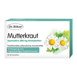 Dr.Böhm Feverfew Apomedica 200 mg film kaplı tablet, 60 adet
