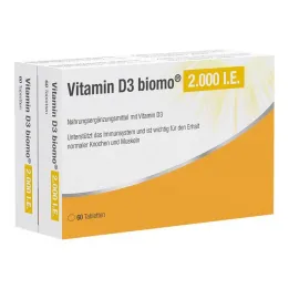 D3 Vitamini Biomo 2.000 IU tablet, 120 adet