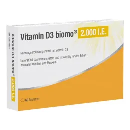 D3 Vitamini Biomo 2.000 IU tablet, 60 adet