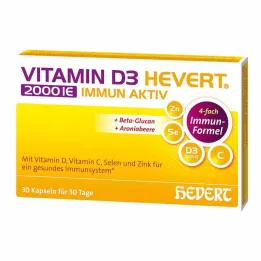 Vitamin D3 Hevert 2000 IE Bağışıklık Aktif Kapsüller, 30 adet
