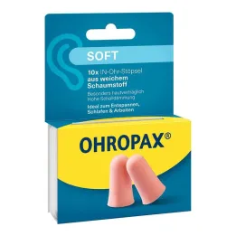Ohropax yumuşak köpük kulak tıkacı, 10 adet