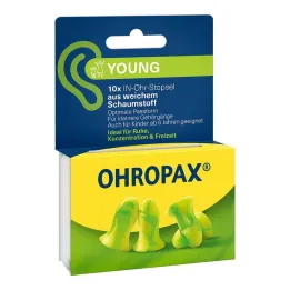 Ohropax Young köpük kulak içi tıkaçlar, 10 adet