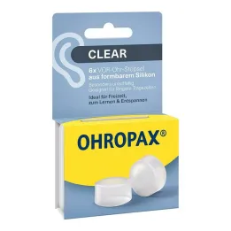 Ohropax Şeffaf Silikon Ön Kulak Tıkacı, 6 adet