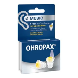 Ohropax Müzik filtresi kulak içi tıkaçları, 2 parça