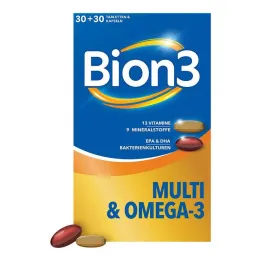 BION3 Multi + Omega-3 kombinasyon paketi, 2x30 parça