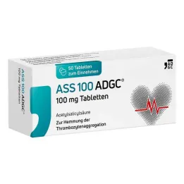 ASS 100 ADGC 100 mg tablet, 50 adet