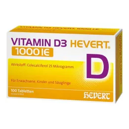 D3 Vitamini Hevert 1000 IU tablet, 100 adet