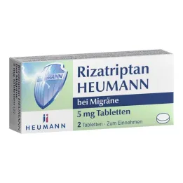 Migren için Rizatriptan Heumann 5 mg tablet, 2 adet