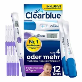 Clearblue yumurtlama ve hamilelik testi kombinasyon paketi, 12 adet