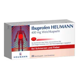 İbuprofen Heumann 400 mg yumuşak kapsül, 20 adet