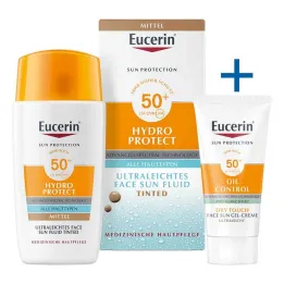Eucerin Sun Fluid Hydro Koruma Yüz ortamı SPF50 +, 50 ml