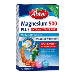 Abbey Magnesium 500 Plus tabletler, 42 adet