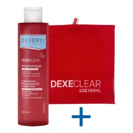 Dexeryl Dexeclear kirli ciltler için köpüklü temizleme jeli, 200 ml