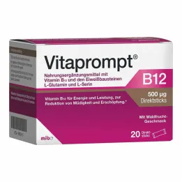 Vitaprompt B12 500 µg doğrudan çubuklar, 20 adet