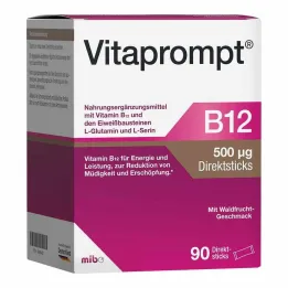 Vitaprompt B12 500 µg doğrudan çubuklar, 90 adet