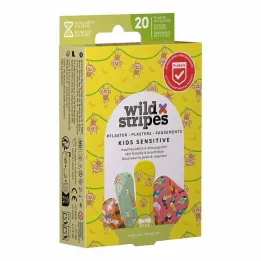Wild Stripes Çocuklara duyarlı Jungle Vibe alçı, 20 adet