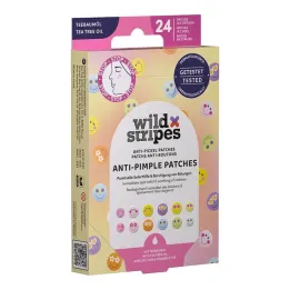 Wild Stripes Sivilce Karşıtı Yamalar Gülümseme Durdurucu, 24 adet