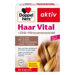 Doppelherz Hair Vital + Çinko + Darı Kapsülleri, 60 adet