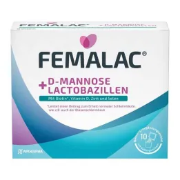 H.e.L.z.E. için Femalac D-Mannose + Lactobacillus tozu, 10 adet